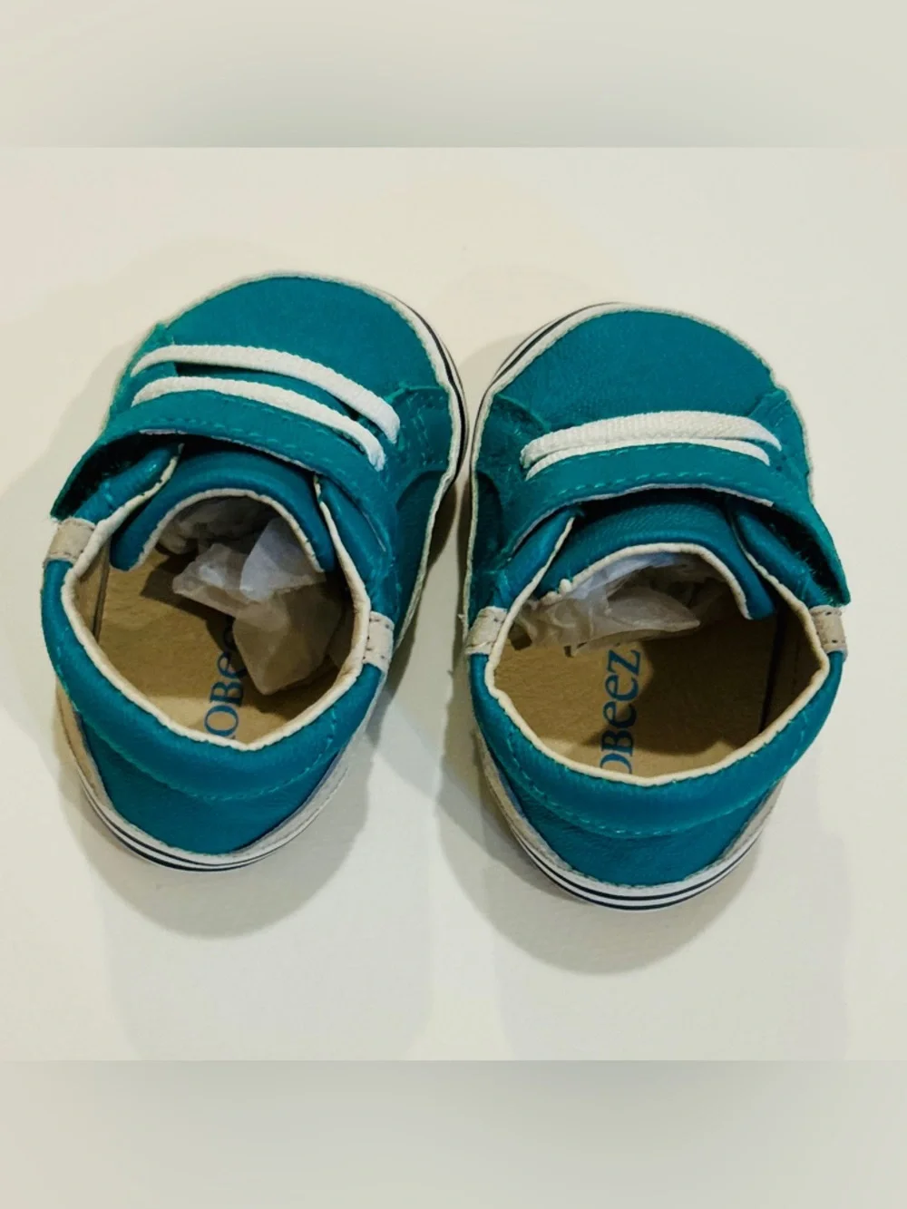 NEW IN BOX! ROBEEZ ADAM GREEN 0-3 MONTHS FIRST KICKS SNEAKERS
